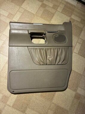 99-08 Ford Econoline Van drivers front Door Panel Power E150 E250 E350 Tan